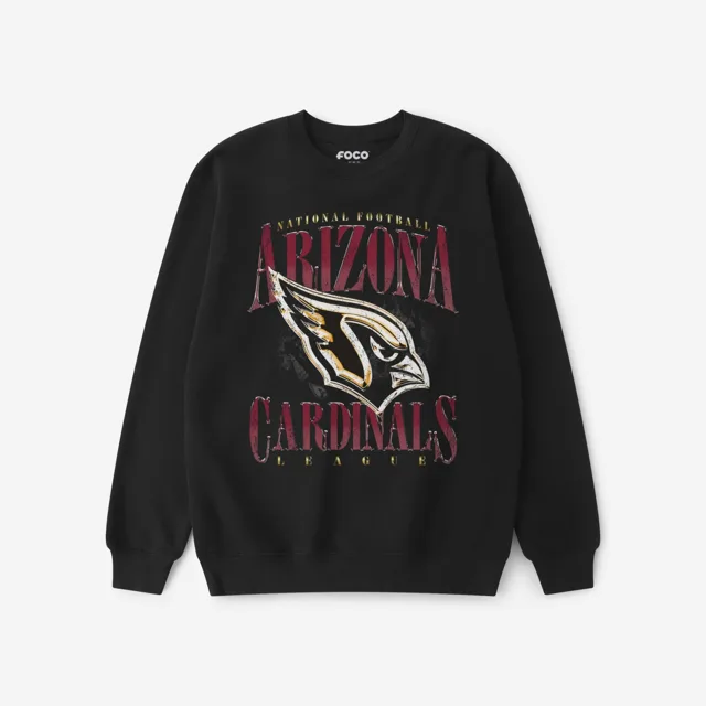 Arizona Cardinals Sweat-shirt à col rond chromé Stack
