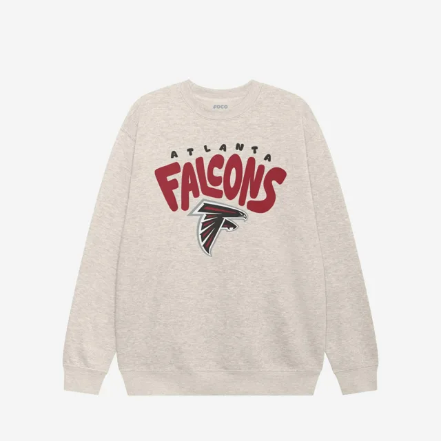 Sweat-shirt à col rond bulle Atlanta Falcons