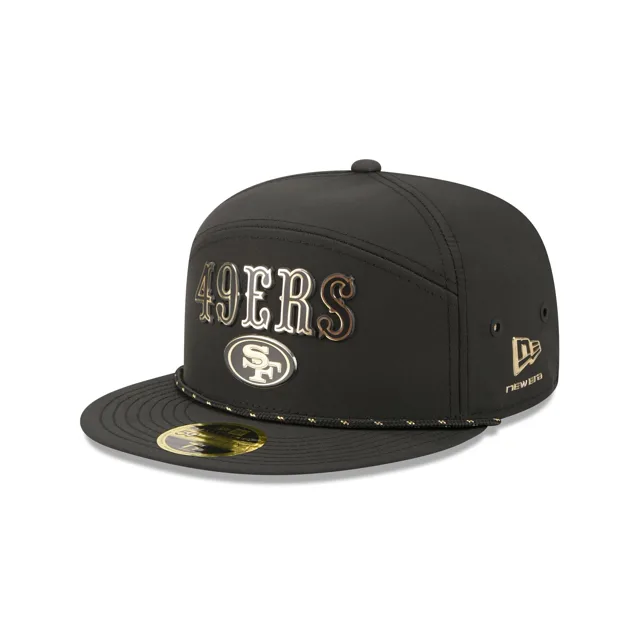 San Francisco 49ers Panneau fendu en corde avec logo doré 59FIFTY Chapeau ajusté