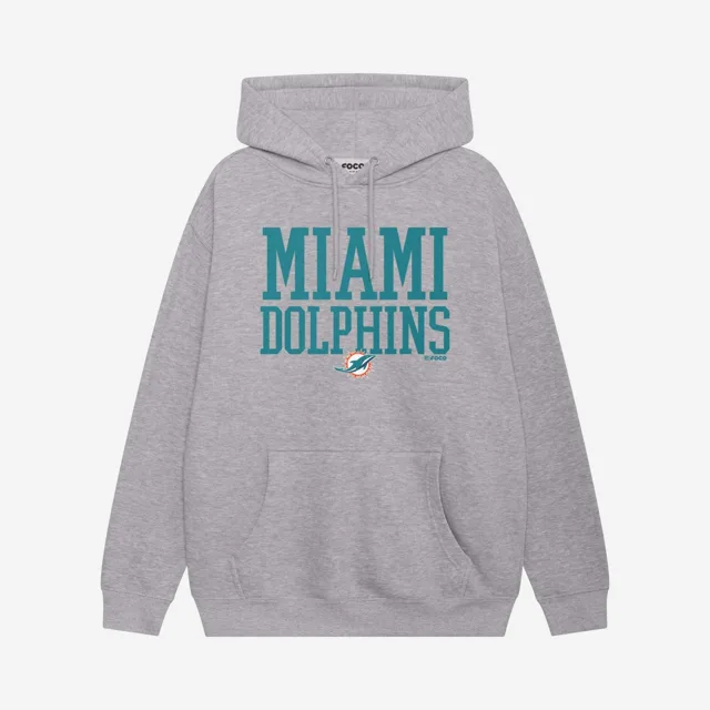 Miami Dolphins Sweat à capuche avec mot en gras