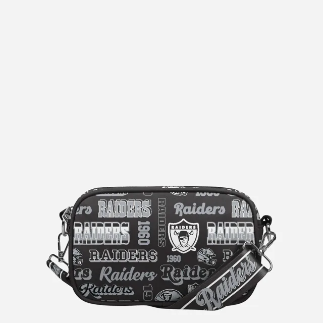 Las Vegas Raiders Répéter Sac à bandoulière en nylon imprimé rétro