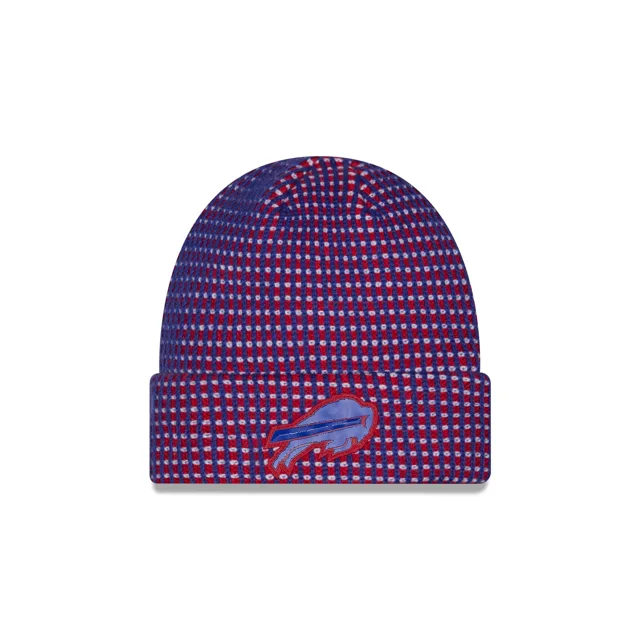 Buffalo Bills 2026 Sideline Bonnet en tricot à revers pour enfants par temps froid