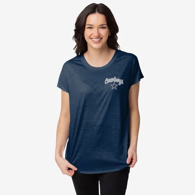Dallas Cowboys Haut tunique avec mot-symbole pour femme
