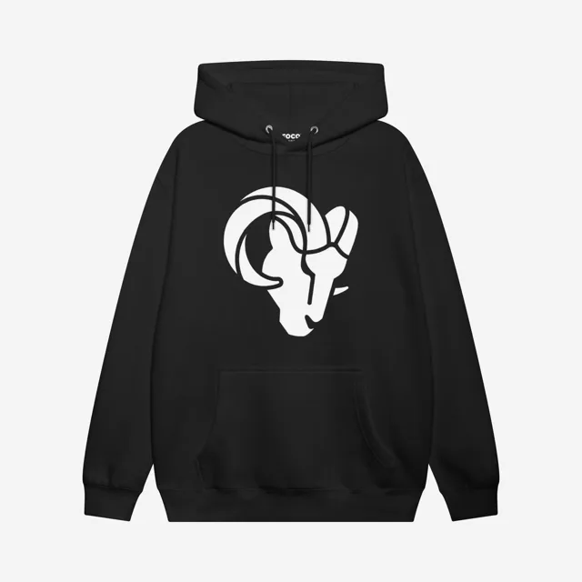 Los Angeles Rams 2020 Sweat à capuche rétro avec logo blanc