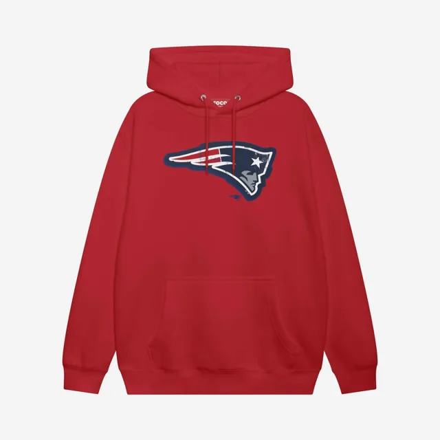 New England Patriots Sweat à capuche avec logo rivet