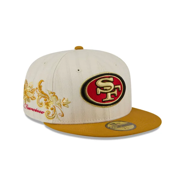 San Francisco 49ers Casquette ajustée à chevrons chromée 59FIFTY