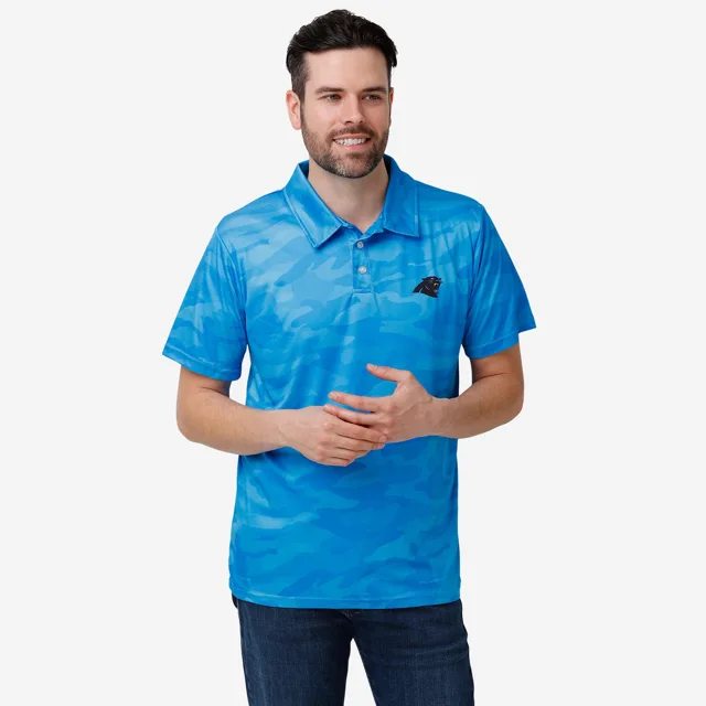 Carolina Panthers Polo en polyester camouflage couleur