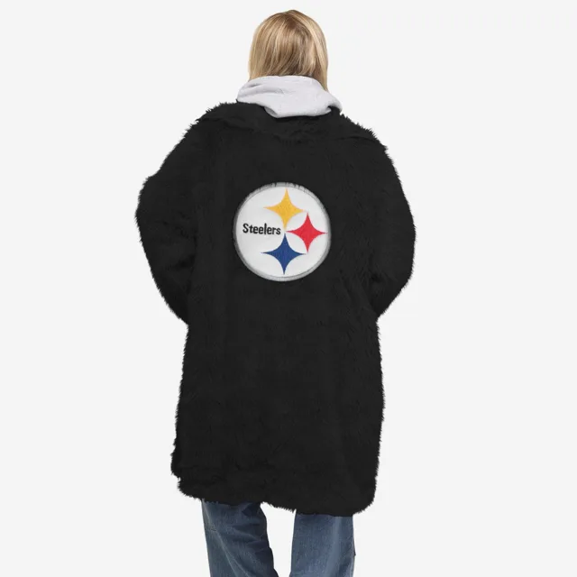 Pittsburgh Steelers Veste longue en fausse fourrure