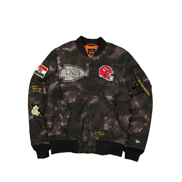 Alpha Industries x Kansas City Chiefs Blouson aviateur camouflage noir MA-1