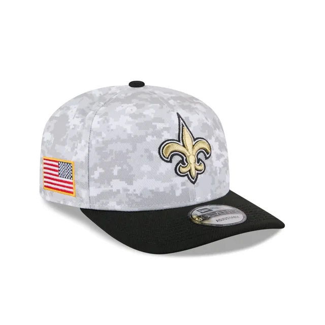 New Orleans Saints 2025 Salut au service Fan Gear 9SEVENTY Chapeau extensible à bouton-pression