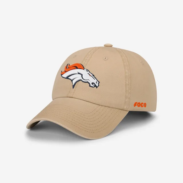 Denver Broncos Casquette décontractée kaki avec logo principal