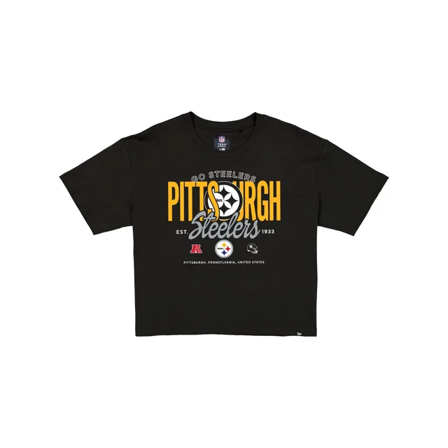 Pittsburgh Steelers 2026 T-shirt court noir fonctionnel Fandom pour femmes