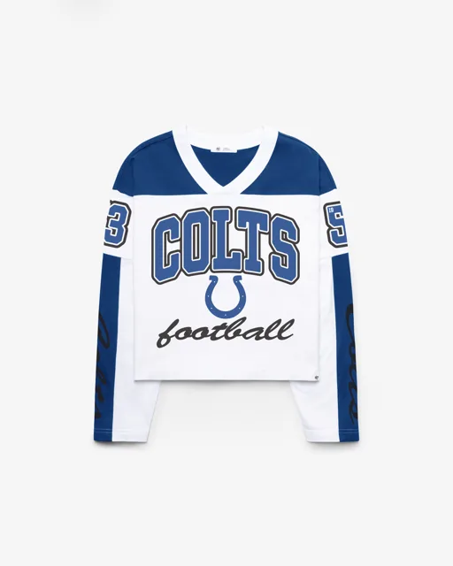Indianapolis Colts EXCLAMATION '47 T-SHIRT EN JERSEY METRO FEMME