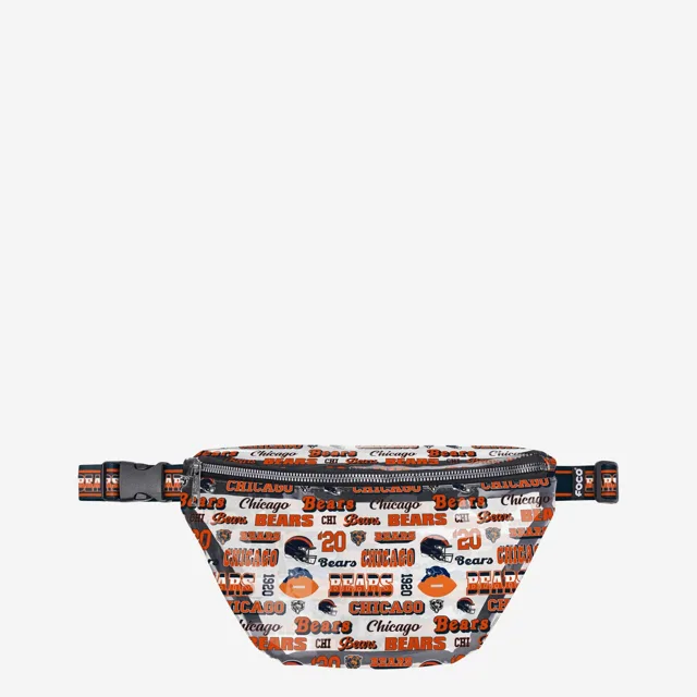 Chicago Bears Répétez le sac banane transparent à imprimé rétro