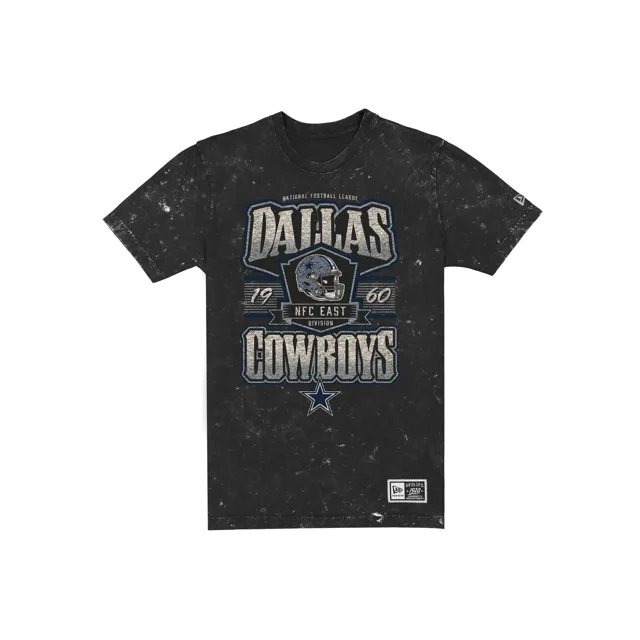 Dallas Cowboys T-shirt noir graphique délavé