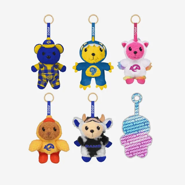 Los Angeles Rams FOOCOOS Peluche Sac Charm Porte-clés Blind Box Série 1