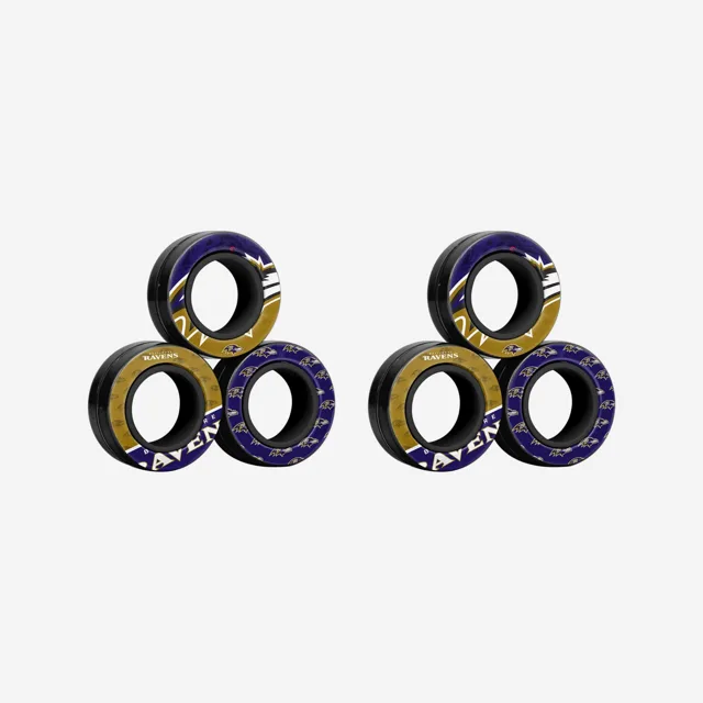 Baltimore Ravens Lot de 6 bagues magnétiques