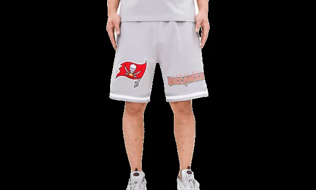 Short NFL Tampa Bay Buccaneers Pro Team pour hommes "Gris" FTB340494 GRY