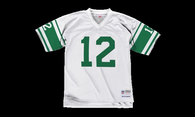 Maillot NFL Joe Namath Legacy "New York Jets - Blanc / Vert Kelly" LGJYCP18103 NYJWHT68JNA