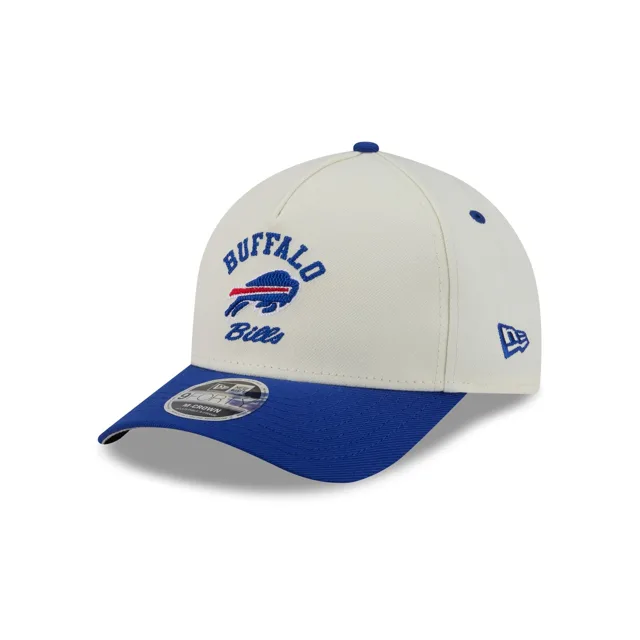 Buffalo Bills Casquette Snapback 9FORTY M-Crown A-Frame Graphique Arqué Chrome Blanc