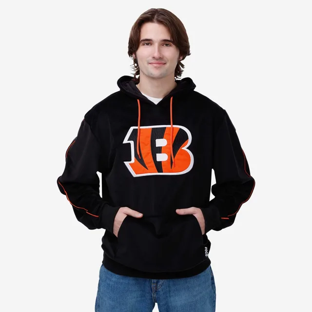 Sweat à capuche en velours Cincinnati Bengals