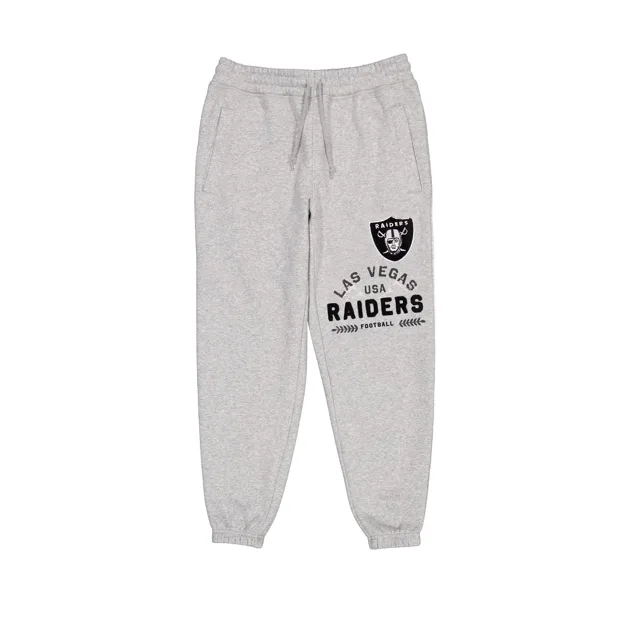 Las Vegas Raiders Pantalon de survêtement universitaire gris chiné