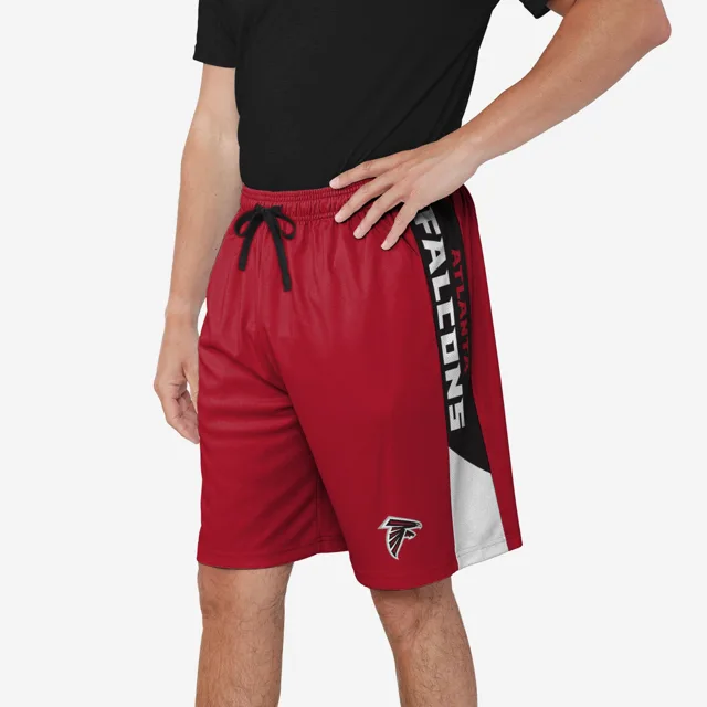 Short d'entraînement à rayures latérales Atlanta Falcons