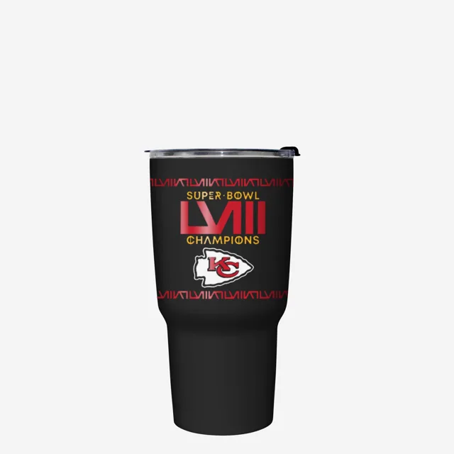 Kansas City Chiefs Super Bowl LVIII Champions Black Diamond Gobelet en acier inoxydable de 27 oz