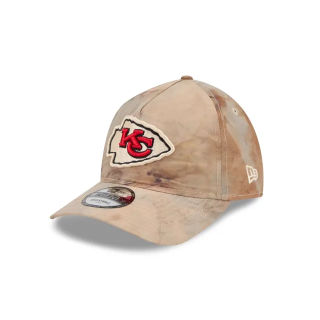 Kansas City Chiefs Chapeau réglable en nylon lavé marron 9TWENTY A-Frame