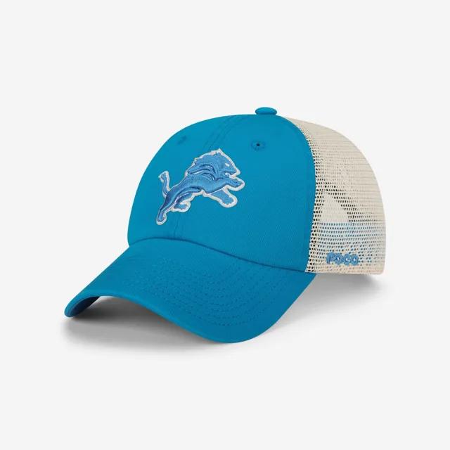 Detroit Lions Casquette de camionneur décontractée avec logo principal