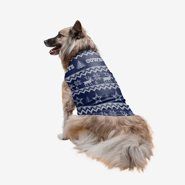 Dallas Cowboys Pull moche pour vacances en famille pour chiens