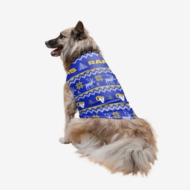 Los Angeles Rams Pull moche pour vacances en famille pour chiens