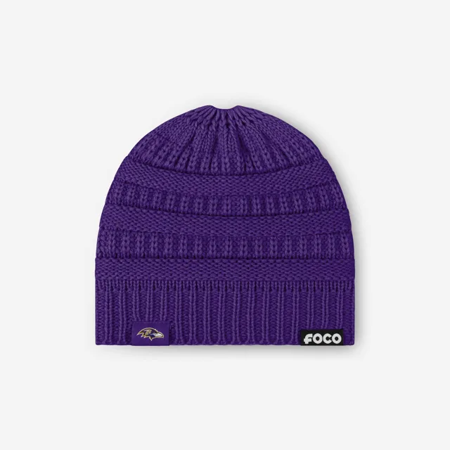 Baltimore Ravens Bonnet queue de cheval solide pour femme
