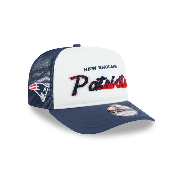 New England Patriots Fade Script 9FIFTY Casquette de camionneur A-Frame