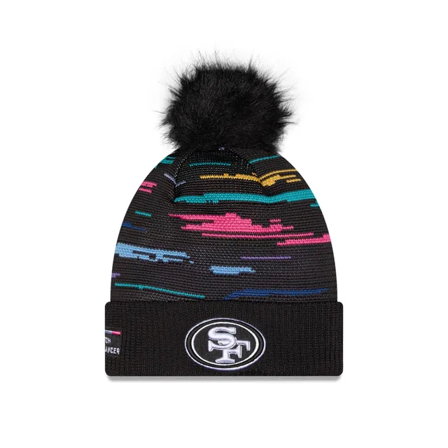 San Francisco 49ers 2026 Crucial Catch Bonnet en tricot à pompon pour femme