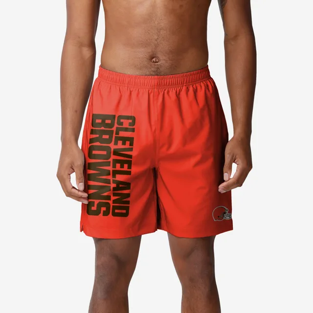 Cleveland Browns Maillot de bain traditionnel avec mot-symbole solide