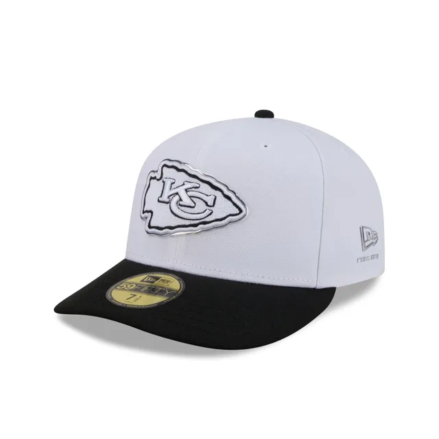 Kansas City Chiefs 2026 Draft Casquette ajustée 59FIFTY noire et blanche