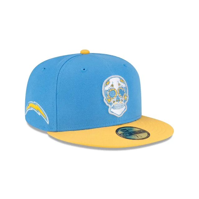 Los Angeles Chargers Sugar Skull 59FIFTY Chapeau ajusté