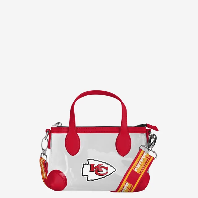 Kansas City Chiefs Mini sac à main à bandoulière transparent avec grand logo