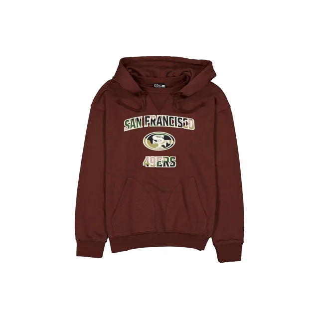 San Francisco 49ers Sweat à capuche marron avec logo camouflage