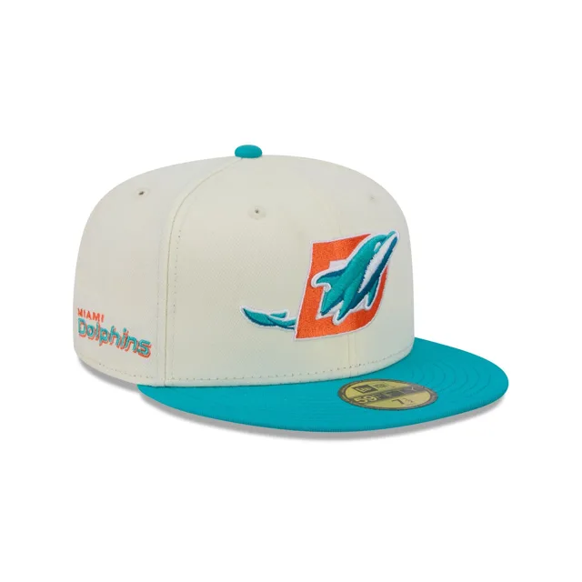 Miami Dolphins Deceptor Chrome Blanc 59FIFTY Casquette ajustée