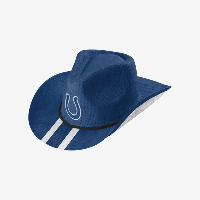 Chapeau de cowboy à rayures d'équipe Indianapolis Colts