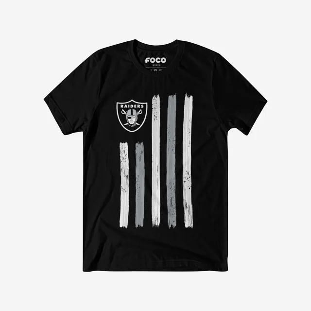 Las Vegas Raiders T-shirt drapeau coup de pinceau