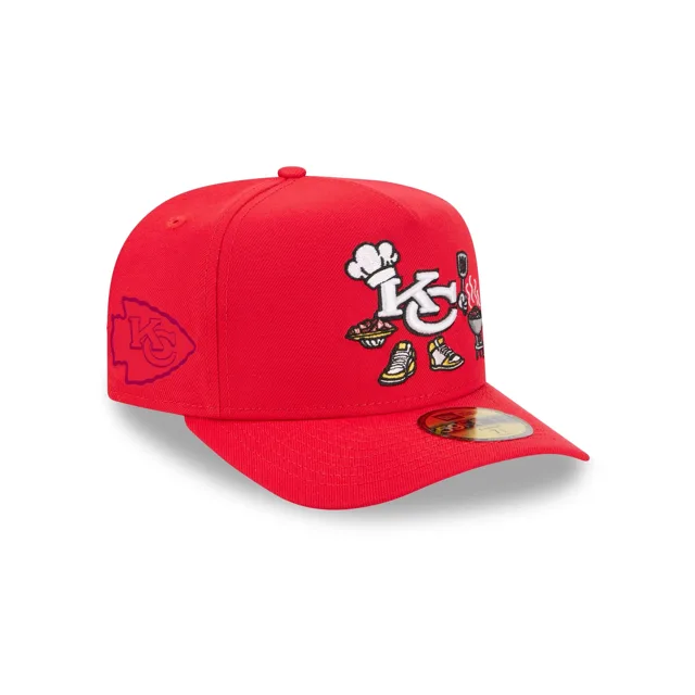 Kansas City Chiefs Dessin animé 59FIFTY A-Frame Chapeau ajusté