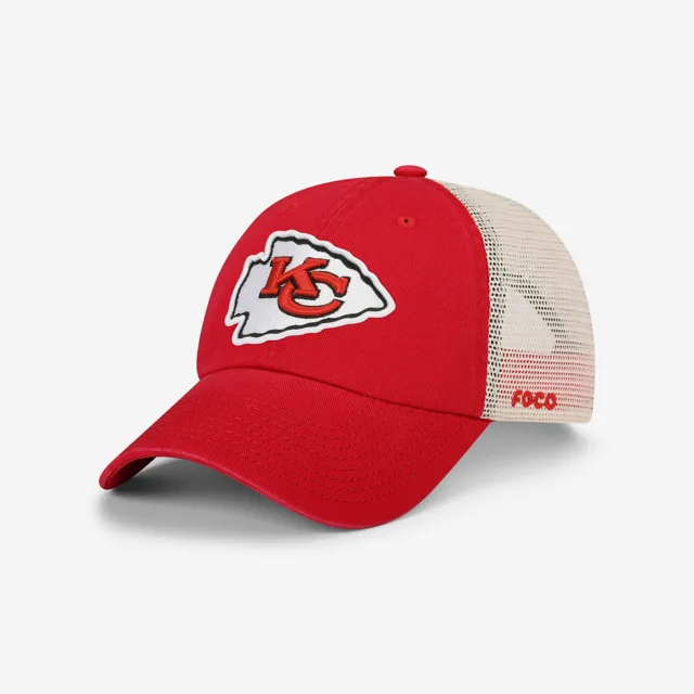 Kansas City Chiefs Casquette de camionneur décontractée avec logo principal