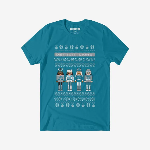Detroit Lions T-shirt pull casse-noisette des fêtes