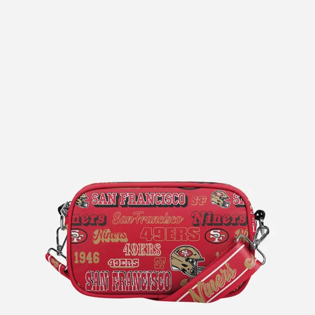 San Francisco 49ers Répéter Sac à bandoulière en nylon imprimé rétro