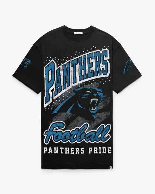 Carolina Panthers ROBE T-SHIRT GEMSTONE SWASH '47 FEMME