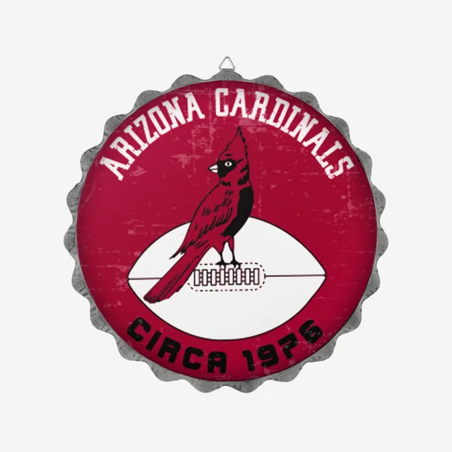 Arizona Cardinals Panneau mural rétro avec bouchon de bouteille