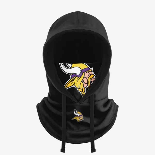 Minnesota Vikings Guêtre à capuche noire avec cordon de serrage